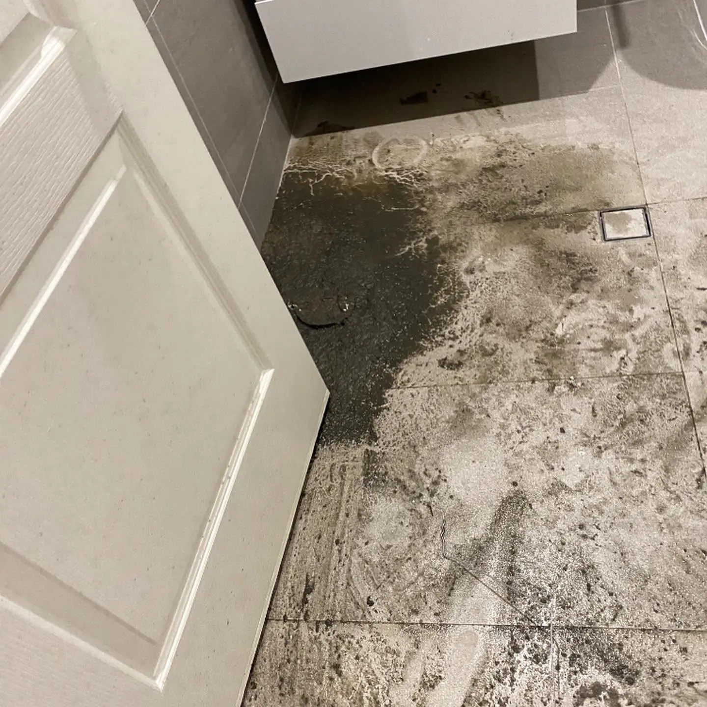Contamination below kitchen flooring